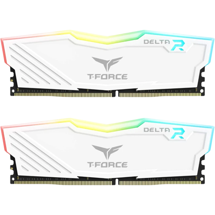 Team T-Force Delta RGB 16GB (2 x 8GB) DDR4 3600 MHZ (TF4D416G3600HC18JDC01) - White