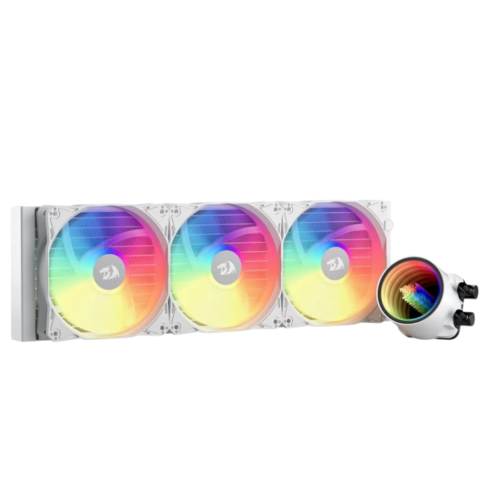 წყლის გაგრილება Redragon HL360 ARGB All-in-one AIO Liquid CPU Cooler 3300 RPM High-Efficiency Radiator, 20 dBA Quiet, Groovy Infinity Mirror Effect
