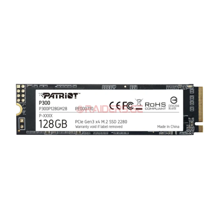 SSD დისკი Patriot P300 M.2 PCIe Gen 3 x4 128GB Low-Power Consumption SSD